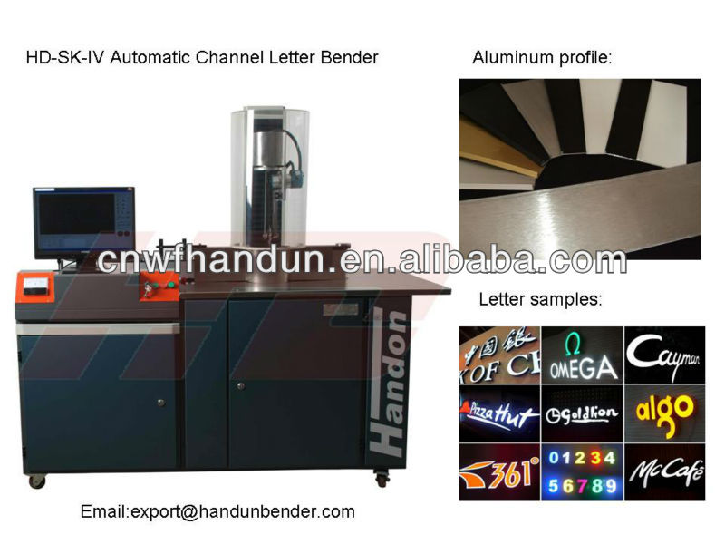 Handon auto channel letter bender machine