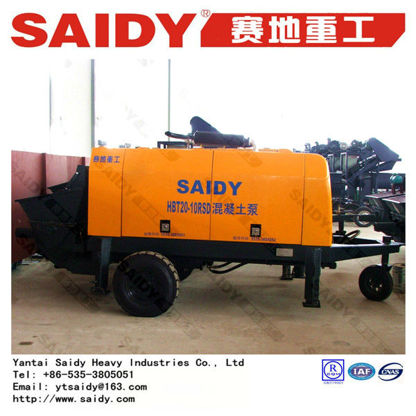 HBT20-10RSD diesel engine trailer concrete pump