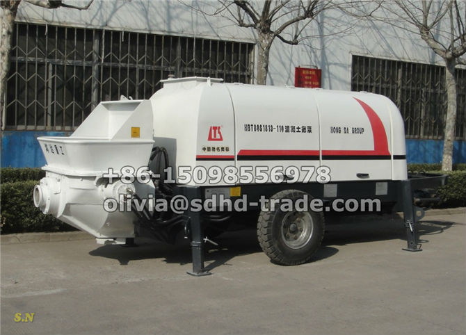 HBT80S1813-110 Portable Mobile Concrete Pump for Sale