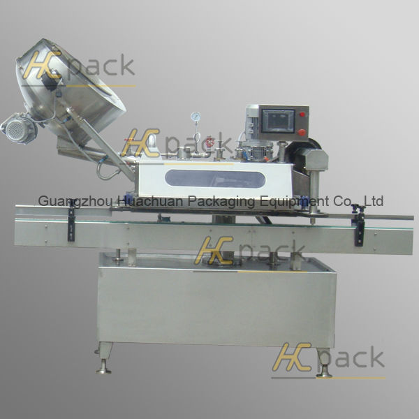 HCXG-250B Full-automatic Glass Bottle Vacuum Capping Machine