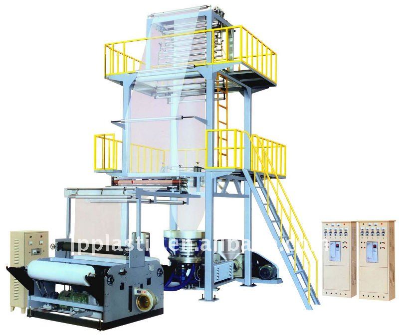 HDPE/LDPE/LLDPE mini extruder film blowing machine