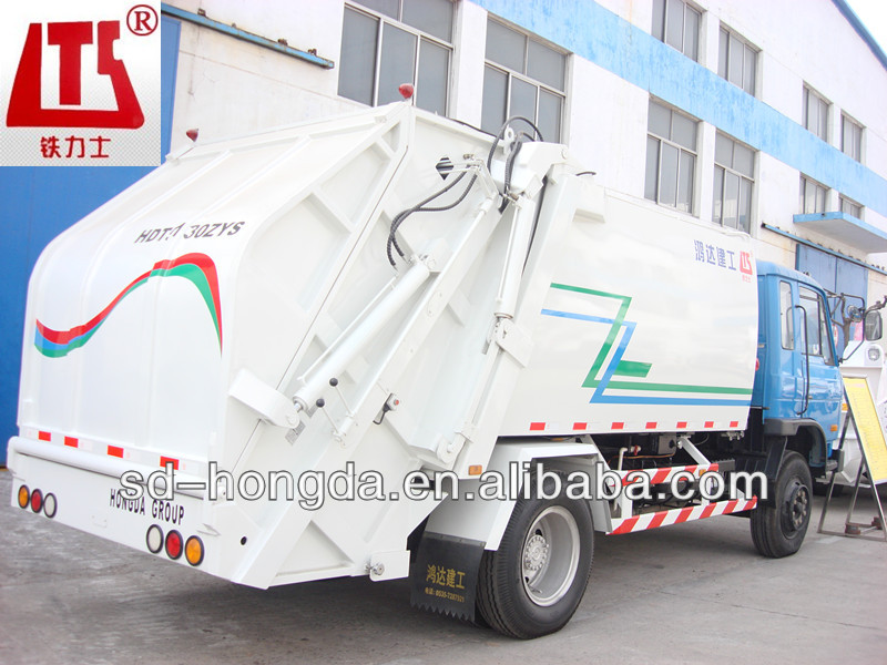 HDT5120ZYS CCC/CE approced rear-loading rubbish compression truck for sale