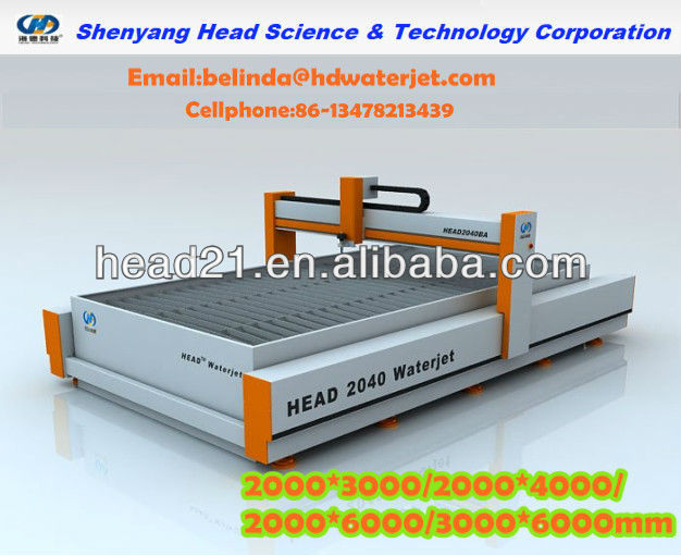 Head waterjet cutting machine for stone /granite/marble with CE certificate