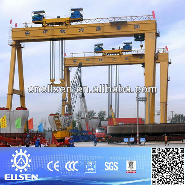 Heavy duty rail-mounted gantry cranes for sale