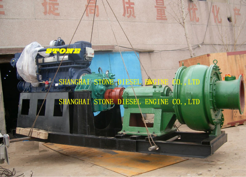 Heavy duty sand pump for cutter suction dredger