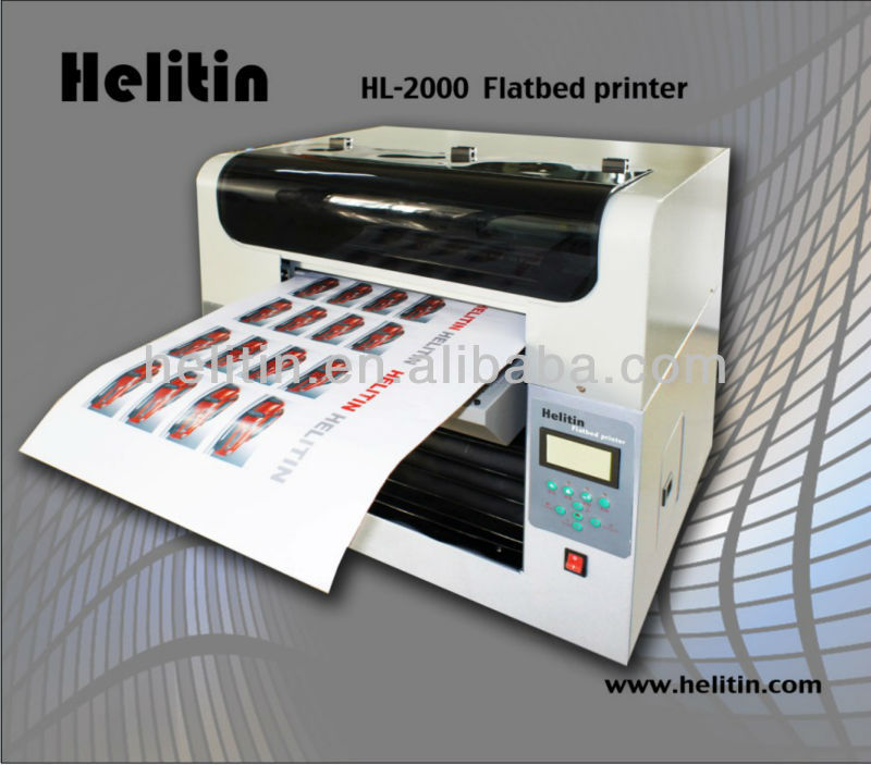 Helitin used a3 flatbed printer with intelligence ink droplet conversion technology HL-2000