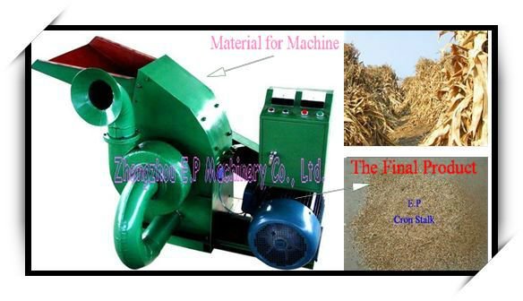 High Capacity Corn Stalk Hammer Mill with Cyclon Hot Selling In Greece