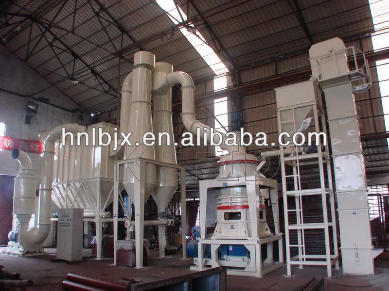 High capacity micropowder mill for limestone