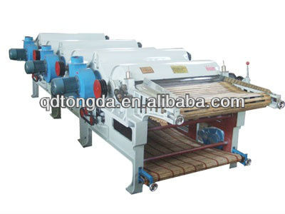 High efficency four roller textile waste recycling machine