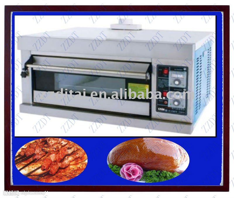 high efficiency 1 layer 2 pan gas deck toaster oven