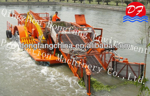 high efficiency aquatic mowing vessel