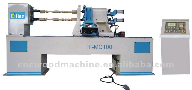 high efficiency automatic wood lathe machine