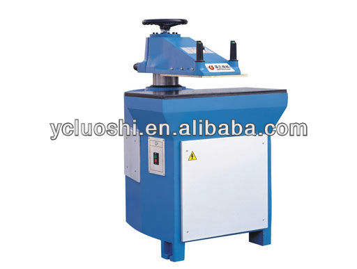 high efficiency hydraulic rocker leather cutting machine