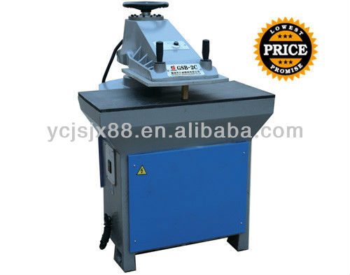 high efficiency hydraulic rocker leather cutting machine