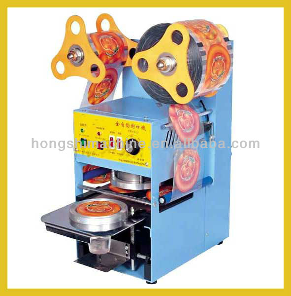 High efficiency plastic cup sealing machine