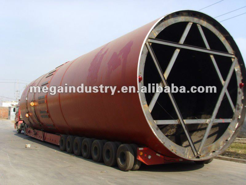 High efficiency rotary kiln for calcinating ore