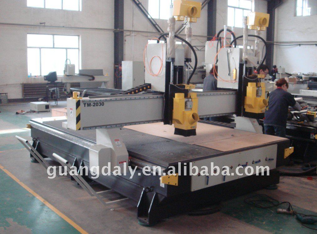 High Efficient CNC ROUTER TM-2030 with two spindle motors