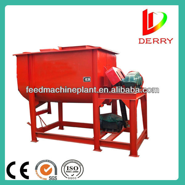 High efficient single shaft twin ribbon mixer