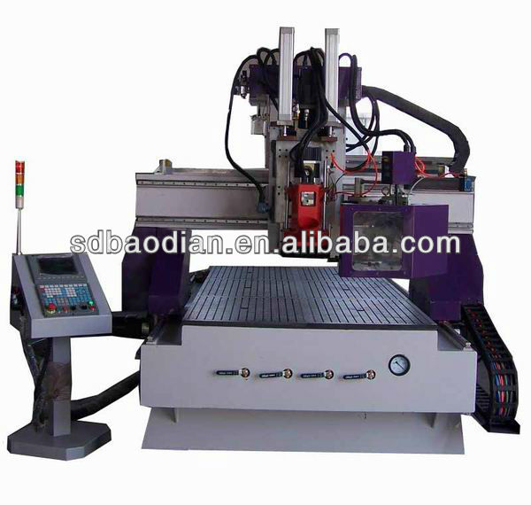 High Level Auto Tool Changer CNC Router