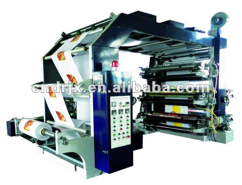 High Precision roll to roll Flexographic paper and film Printing Machine