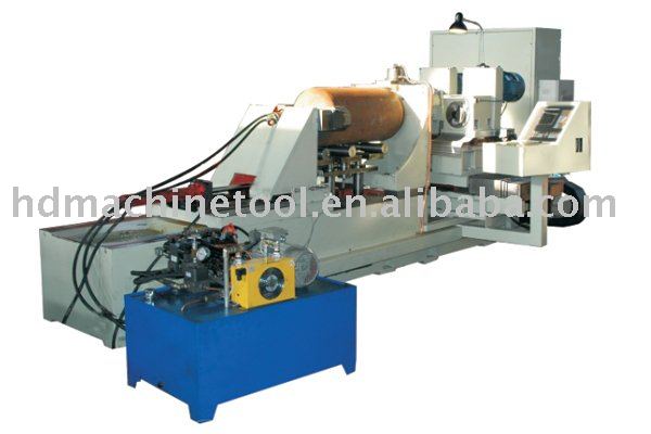 High pressure gas cylinder bottle drilling and milling machine