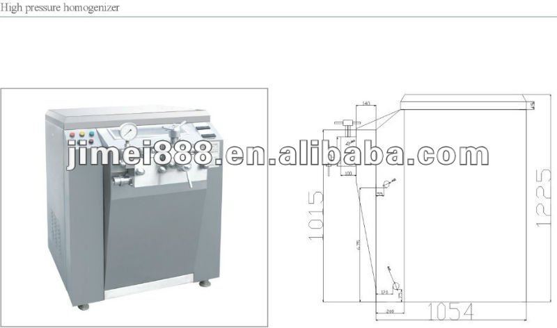 High-pressure homogenizer to liquid filling machine