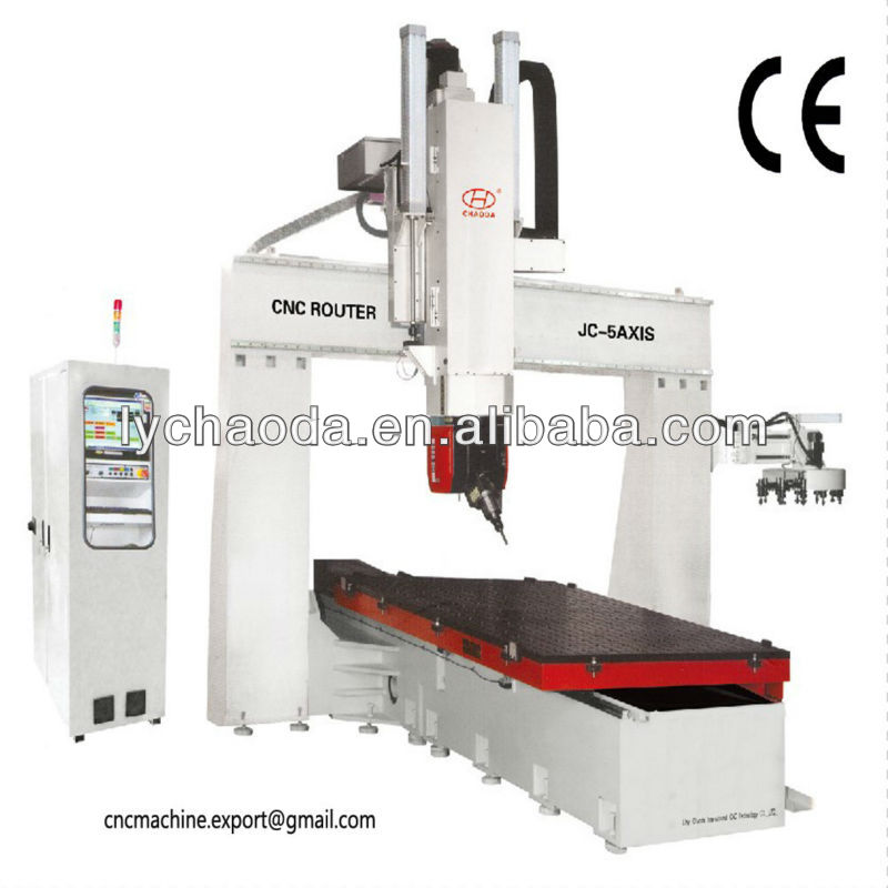 high quality 5 axis cnc router/cnc machine for engraving furniture/Statue/mould