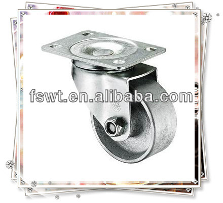 High Quality 75-125mm Medium Full-Iron Swivel Adjustable Caster Wheel