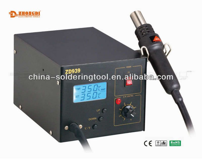 High quality digital SMD Rework Station hot air gun or air gun station of Ningbo ZD