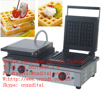 High quality double heads waffle making machine