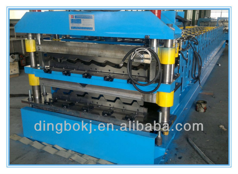 High Quality Double Layer Roll Forming Machine with 5 ton decoiler