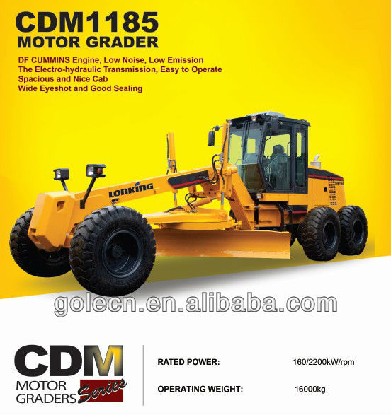 High Quality Lonking Road Motor Grader