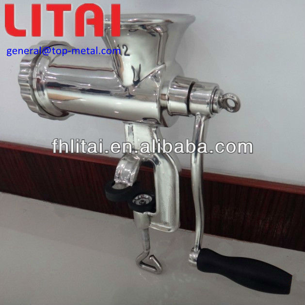 High quality manual stainless steel meat mincer