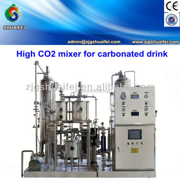 high quality QHS-7000 carbonated drink CO2 mixing equiment