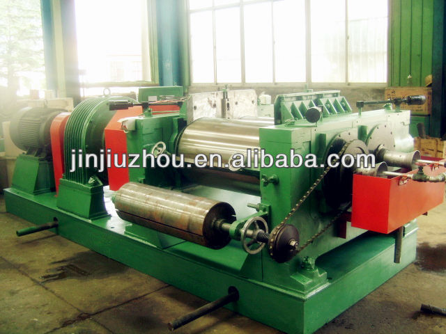 High quality rubber refining mill /waste tire recycling machine