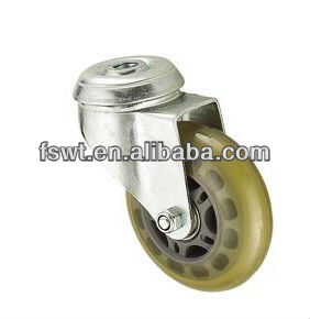 High Quality Top Polyurethane Round Hole Caster Wheel