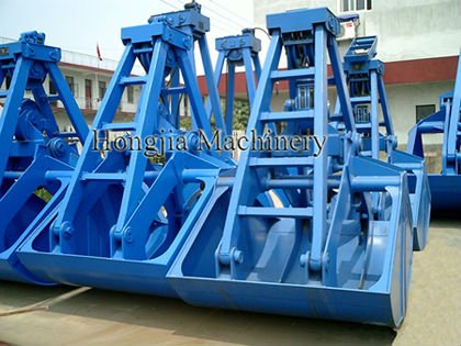 High Quality Two Ropes Grab Clamshell Crane Bucket