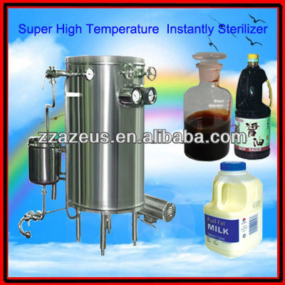 High quality UHT Instant sterilizer machine / fluid medicine sterilizing machine