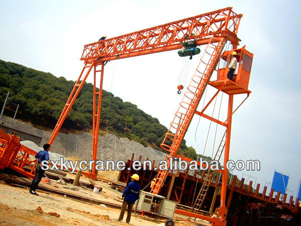 High Quality16 T MH Model Electric Hoist Girder Gantry Crane (portal crane)