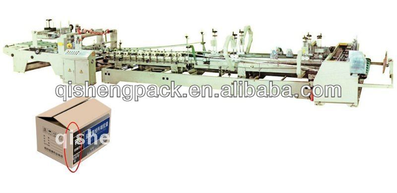 High speed automatic corrugated carton box flexo gluer machine