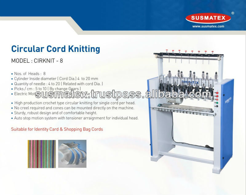 High Speed Cord Knitting Machine