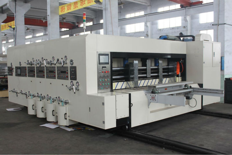 High speed corrugated carton priting slotting die cutting machinery