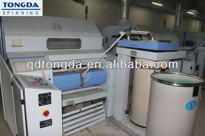 high speed cotton carding machine with chute feeder