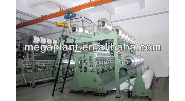 High speed double needle knitting machine