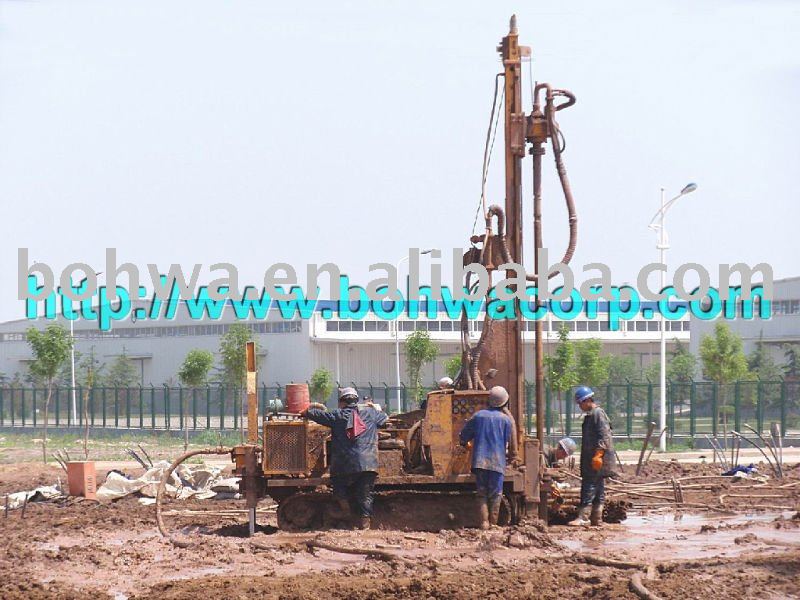 High Speed DTH Geothermal Drill Rig on crawler base