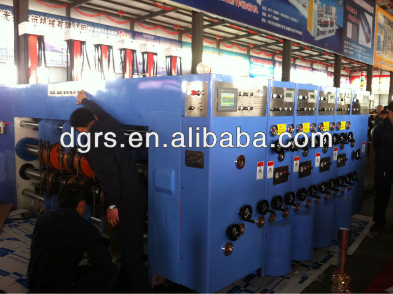 high speed ink corrugated cardboard printing machine