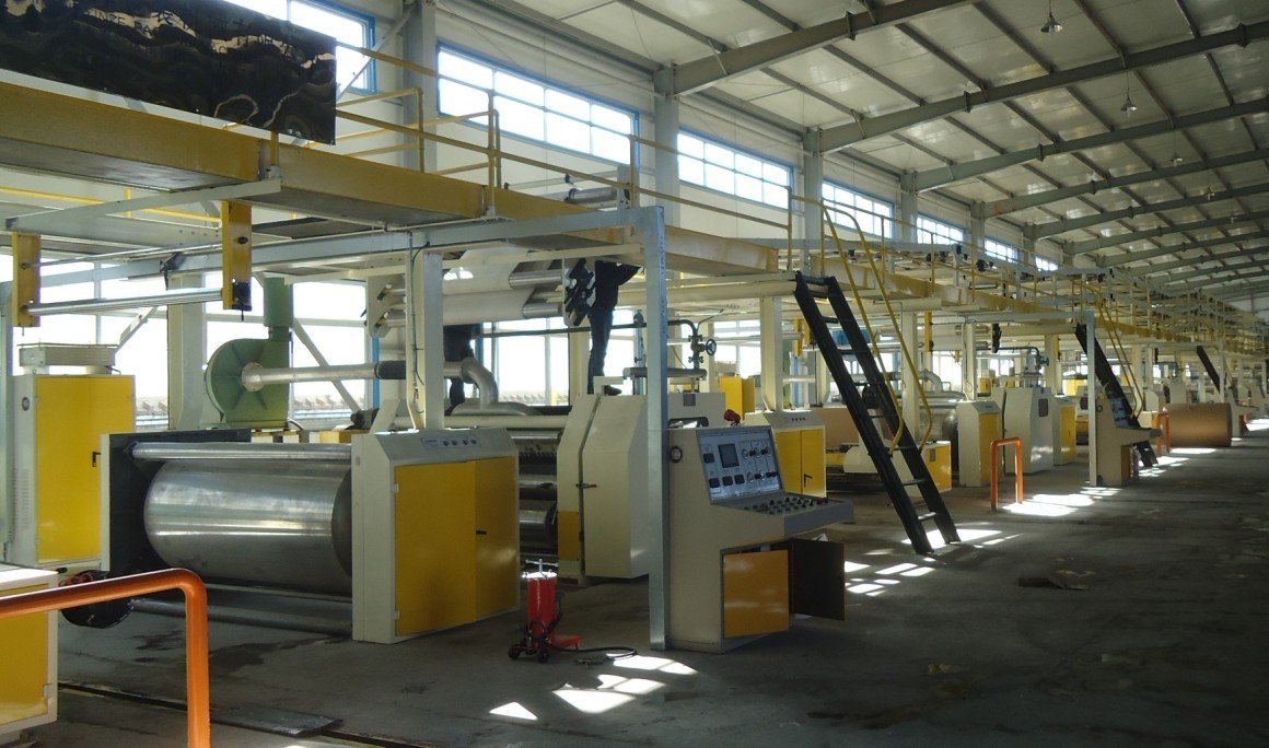 high speed line corrugated cardboard production line