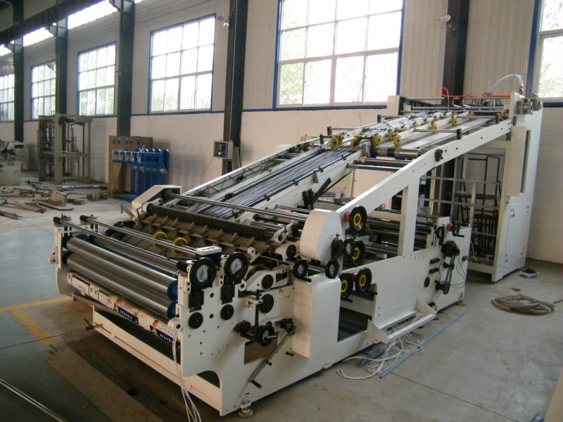 High speed semi-automatic corrugated paperboard lamination machine