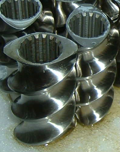 High tool steel or Nitrided extruder screw element,barrel and shaft for Wood Plastic Composite