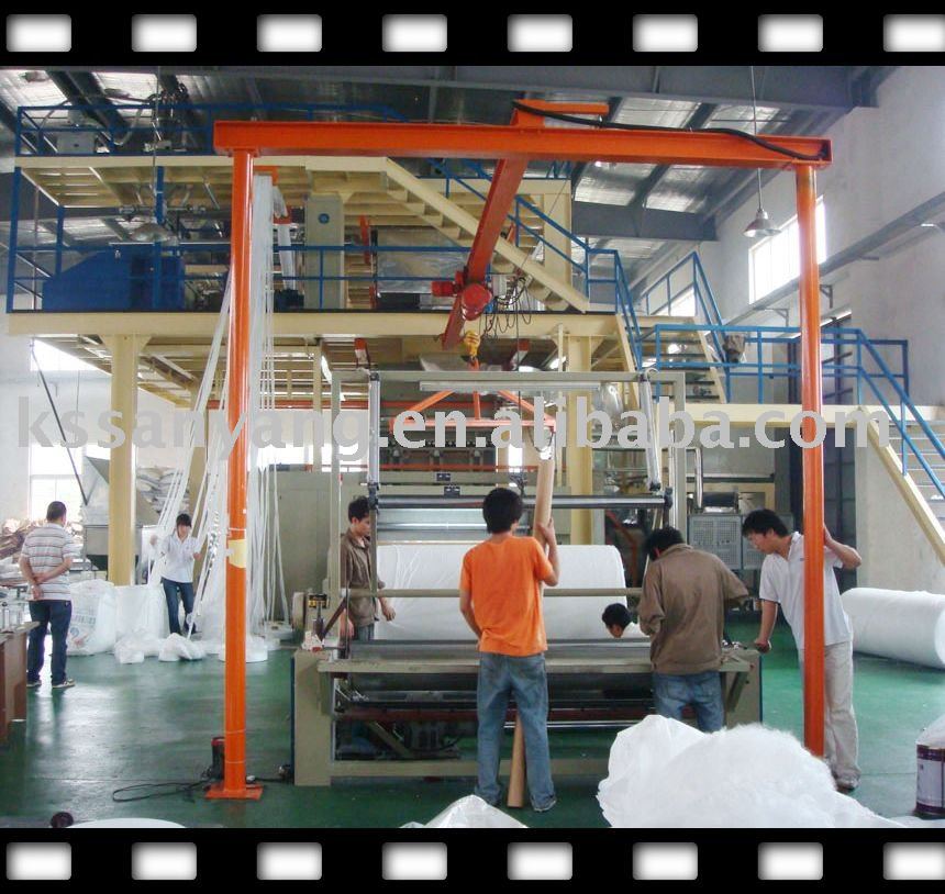 Highly welcomed 3.2m S/SS PP spunbonded non woven fabric production line